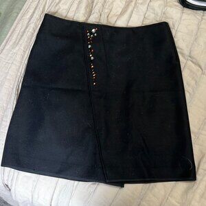 Donated Sonia by Sonia Rykiel wool skirt with gems, 42/6